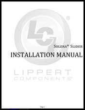 Lippert Solera Slider Installation Manual