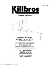 Killbros 112 Owner's Manual