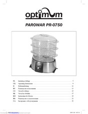 Optimum PR-0750 Operating Instructions Manual