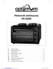 Optimum PK-3600 Operating Instructions Manual