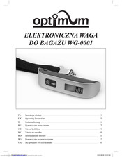 Optimum WG-0001 Operating Instructions Manual