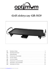 Optimum GR-5020 Operating Instructions Manual
