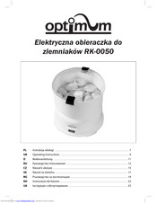 Optimum RK-0050 Operating Instructions Manual