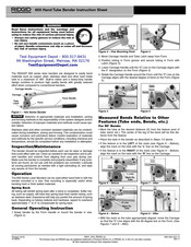 RIDGID 606M Instruction Sheet