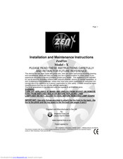 Imperial Fires ZenFire X Installation And Maintenance Instructions Manual