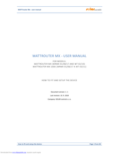 SOLAR controls WATTrouter Mx User Manual