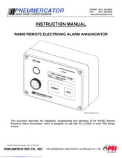 Pneumercator RA400 Instruction Manual