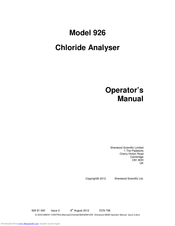 Sherwood Scientific 926 Operator's Manual