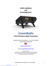 CommRadio CTX-10 User's Manual And Knowledge Base