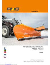 FMG PA300 Operator's Manual