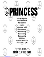 Princess 492952 Instructions For Use Manual