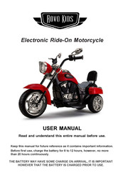 Rovo Kids Ride-On Motorcycle User Manual