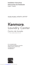 Kenmore 417.6173 Series Installation Instructions Manual