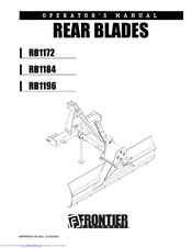 Frontier RB1172 Operator's Manual