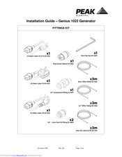 Peak Genius 1022 Installation Manual