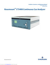 Emerson Rosemount CT5400 Installation, Operation And Maintenance Manual