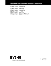 Eaton 93PM 50 kW SIAC-B Three-Wire Installation And Operation Manual