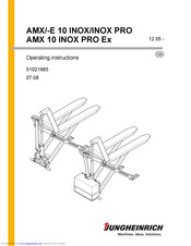 Jungheinrich AMX-E Inox Pro Operating Instructions Manual