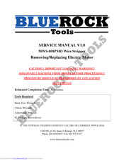 Bluerock Tools MWS-808PMO Service Manual