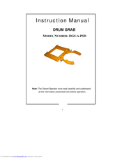Vestil DGS-A-PSD Instruction Manual