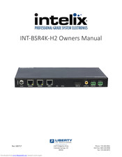Intelix INT-BSR4K-H2 Owner's Manual