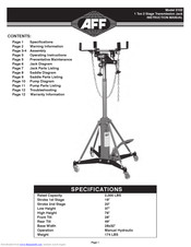 AFF 3102 Instruction Manual