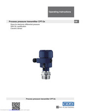 WIKA CPT-2x series Operating Instructions Manual