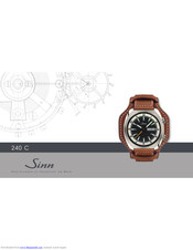Sinn 240 C Instructions For Use Manual