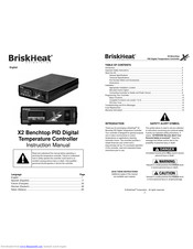 BriskHeat X2 Benchtop Instruction Manual