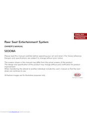 Kia Rear Seat Entertainment System Owner's Manual