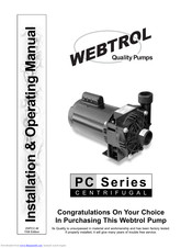 Webtrol PC Series Installation & Operating Manual