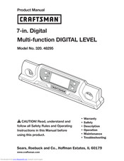 Craftsman 320. 48295 Product Manual