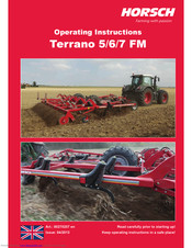 horsch Terrano 7 FM Operating Instructions Manual