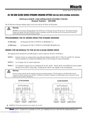 Minarik AC100 SERIES Installation And Operation Instructions