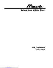 Minarik AC100 SERIES Operation Manual