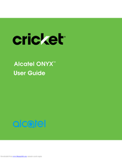 Alcatel ONYX User Manual