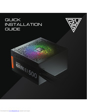 GAMDIAS KRATOS E1 500 Quick Installation Manual