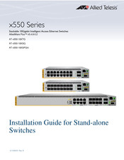 Allied Telesis AT-x550-18XTQ Installation Manual