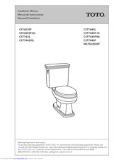 Toto CST743S Installation Manual