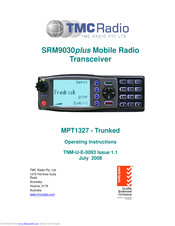 Simoco SRM9030plus Operating Instructions Manual