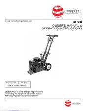 Universal UFS50 Owner's Manual & Operating Instructions