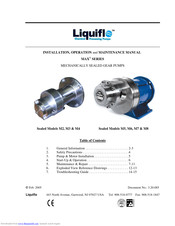 Liquiflo MAX M4 Installation, Operation And Maintenance Manual