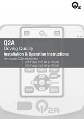Omron Q2A-A Series Installation & Operation Instructions