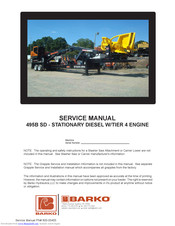 Barko Hydraulics 495B SD Service Manual