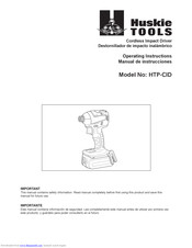 Huskie Tools HTP-CID Operating Instructions Manual