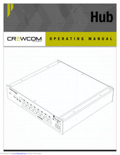 Pliant CrewCom CHB-8C-02 Operating Manual