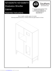 Southern Enterprises HZ1032B0TX Assembly Instructions Manual