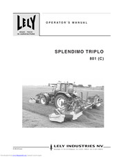 LELY Splendimo Triplo 801C Operator's Manual