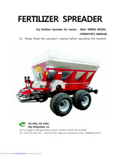 IRIS Spreaders VIKING-6000WT Operator's Manual