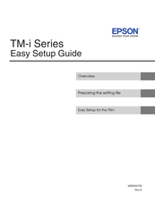 Epson TM-i Series Easy Setup Manual